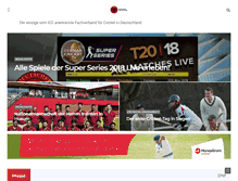 Tablet Screenshot of cricket.de