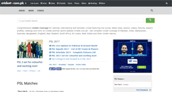Desktop Screenshot of cricket.com.pk