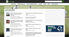Desktop Screenshot of cricket.co.uk