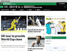 Tablet Screenshot of cricket.com.au
