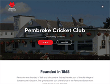 Tablet Screenshot of cricket.ie